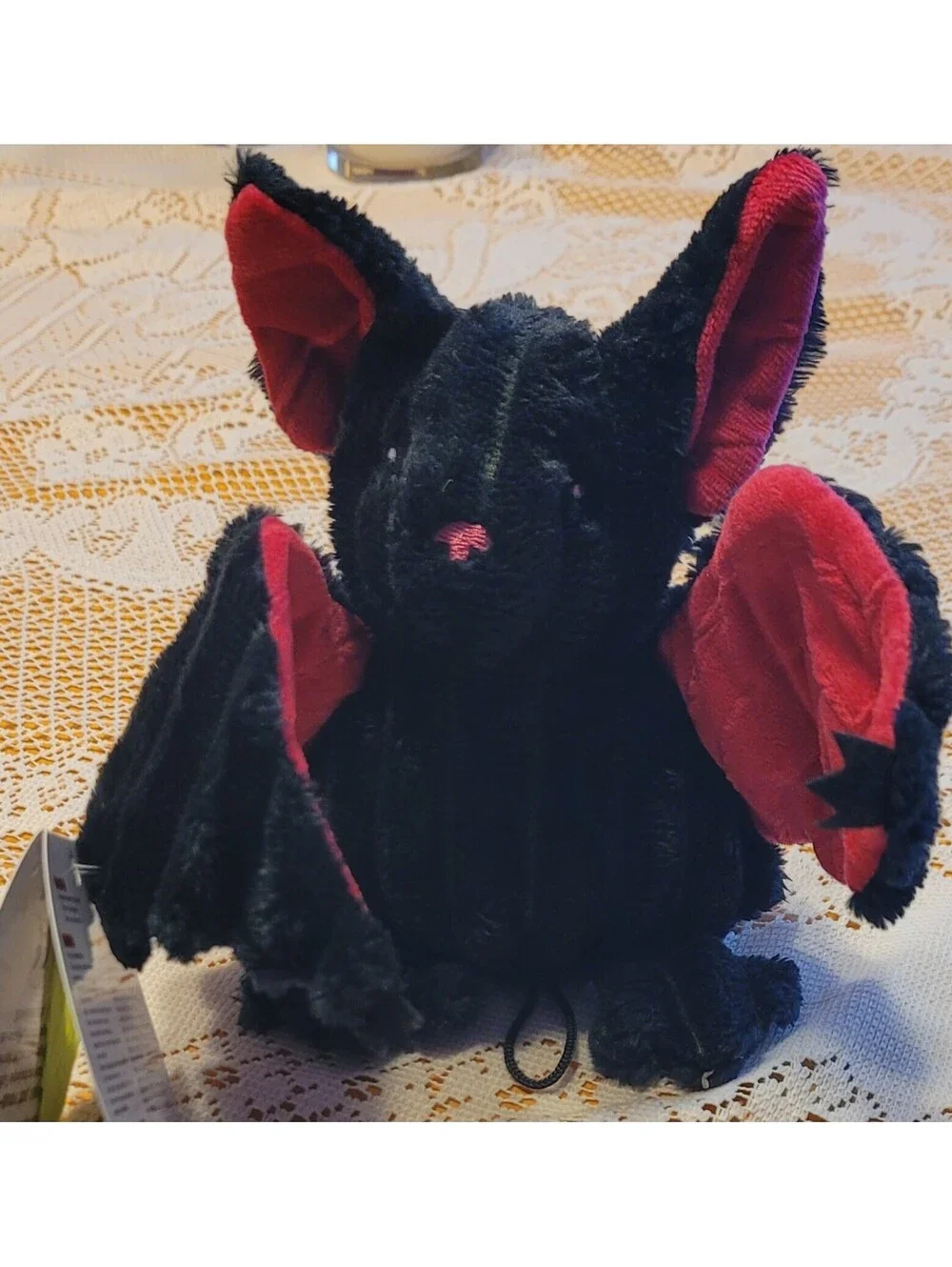 🎃 Huggle Hounds Tuffut Toys Squeaky Halloween Cute  Bat Chew Toy